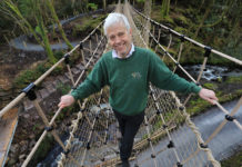 Skywalker… Billy Alexander, of Kells Bay House and Gardens on the ‘The Skywalk’ - Ireland’s Longest Rope Bridge. The Rope Bridge officially opens on Saturday 8th April 2017, Kells Bay house and Gardens, is located on the Skellig Coast, and Wild Atlantic Way, Co.Kerry..Photo:Valerie O’Sullivan/FREE PIC***