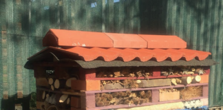 BUG HOTEL FOR GARDEN: DESIGNED AND BUILT BY ITB STUDENTS AND BLAKESTOWN DRIVE COMMUNITY GROUP (BDCG ) MEMBERS