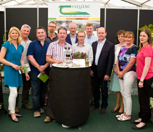 Teagasc education , research and advisory staff at Teagasc Bloom stand