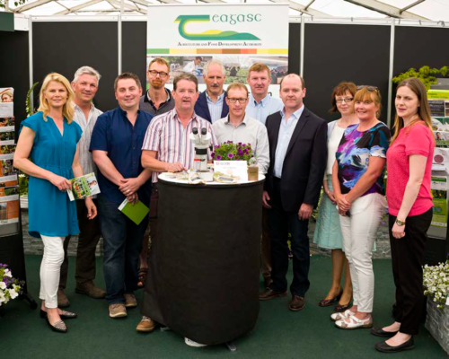 Teagasc education , research and advisory staff at Teagasc Bloom stand