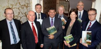 Minister for State at the Department of Agriculture Food and the Marine with responsibility for Forestry, Andrew Doyle T.D, pictures with the COFORD Council, a stakeholder-led advisory body to the Department of Agriculture,Food and the Marine on matters related to forestry.