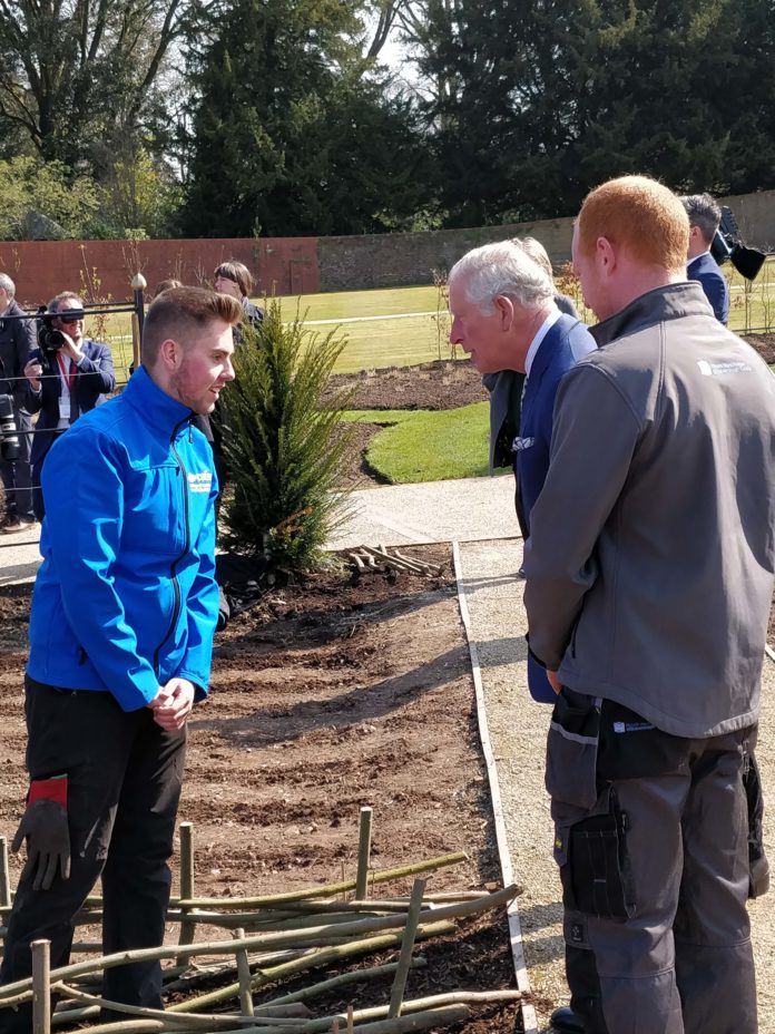 CAFRE horticulture students help prepare Hillsborough gardens for grand re-opening