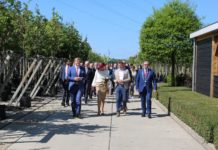 The Dutch royal couple visit Tree Centre Opheusden