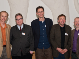 PICTURED: GLDA CHAIRMAN, GARY FORAN WITH SEMINAR SPEAKERS, TIM RICHARDSON, JAKE HOBSON, OLIVER SCHURMANN AND FEARGUS MCGARVEY. PHOTO: VINCENT MCMONAGLE