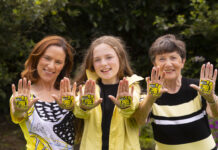 Take the Pledge! CountryLife wants the Irish public to take the Operation PolliNation pledge, help gardeners make their plots pollinator-friendly environments and show a little love for our native Irish bees. Pictured at the campaign launch were Naoise Coogan, her 12 year-old daughter, Siofra Coogan, and her mother, Therese O'Donovan. Picture: Patrick Browne