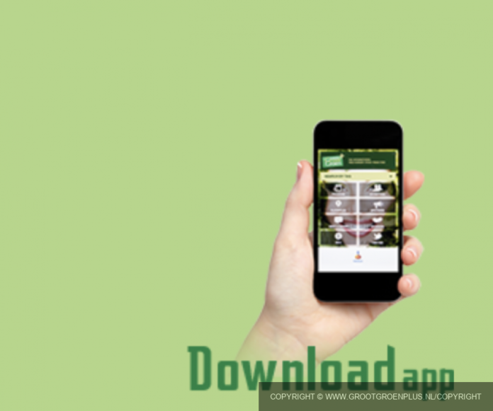 mobile app of GrootGroenPlus image