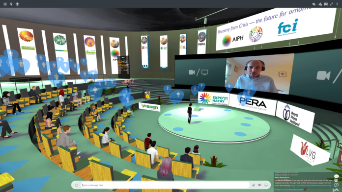An image of the virtual AIPH conference