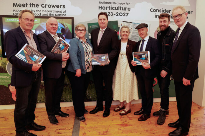 Minister of State with responsibility for Forestry, Farm Safety and Horticulture, Michael Healy-Rae TD, launched the Horticulture Education Review Report at Bord Bia Bloom Festival.